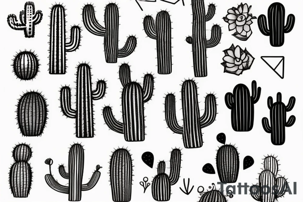 Cactus tattoo idea