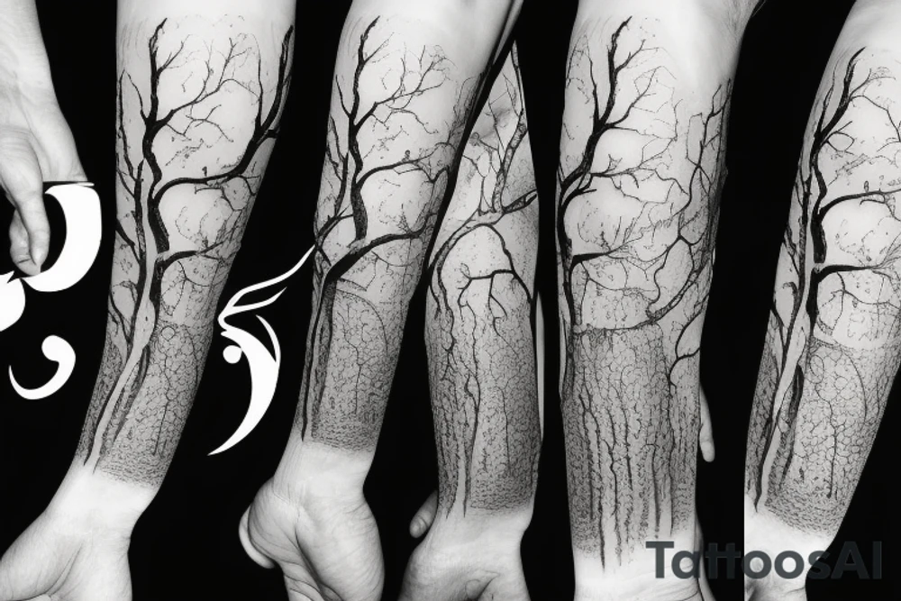 Evil tree tattoo idea