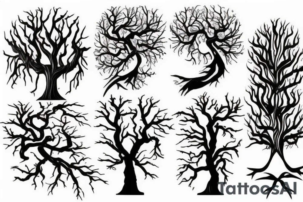 Evil tree tattoo idea