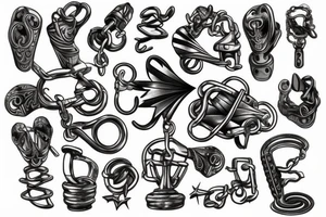 Broken shackles tattoo idea