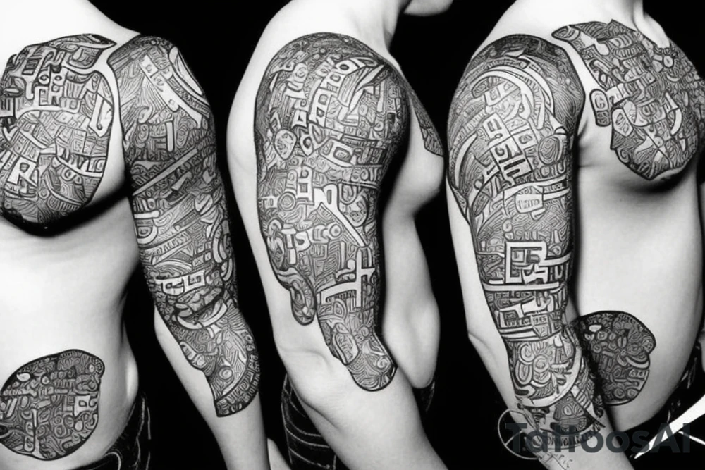 Black power tattoo idea