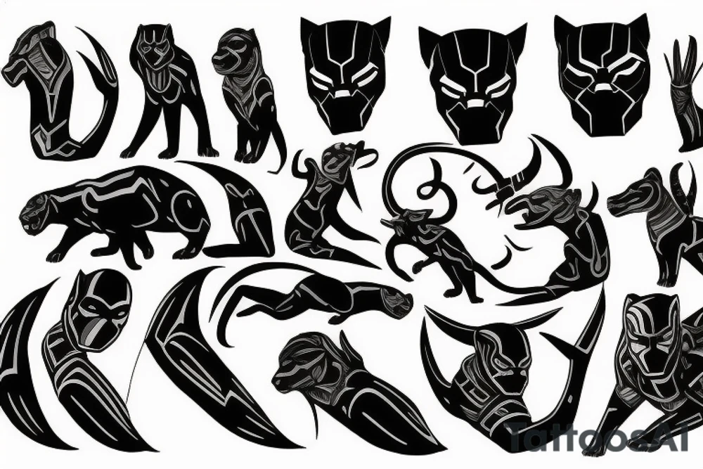 The black panther party tattoo idea