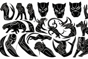 The black panther party tattoo idea