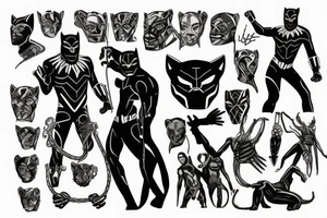 The black panther party tattoo idea