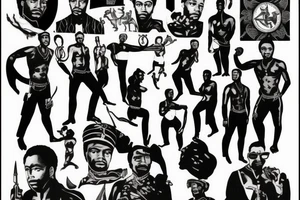 Huey p newton black panther party tattoo idea