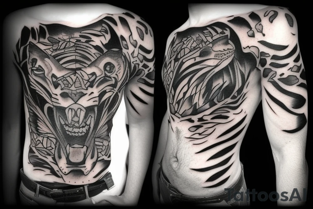 Panther power tattoo idea