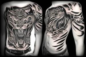 Panther power tattoo idea