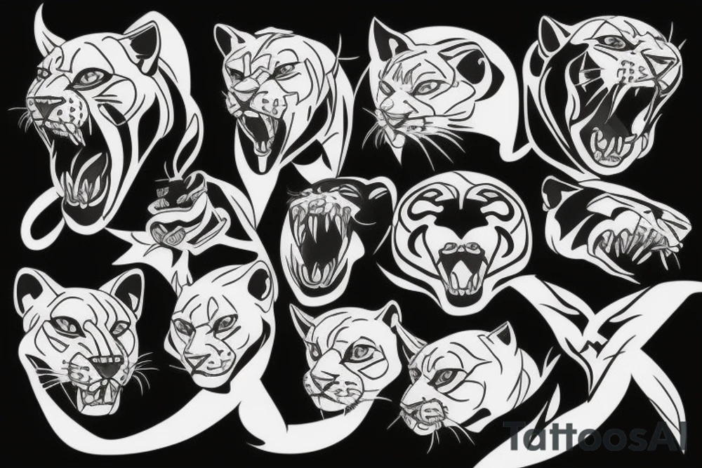 Panther power tattoo idea