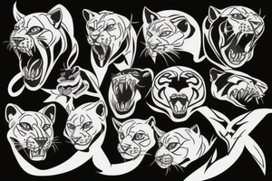 Panther power tattoo idea
