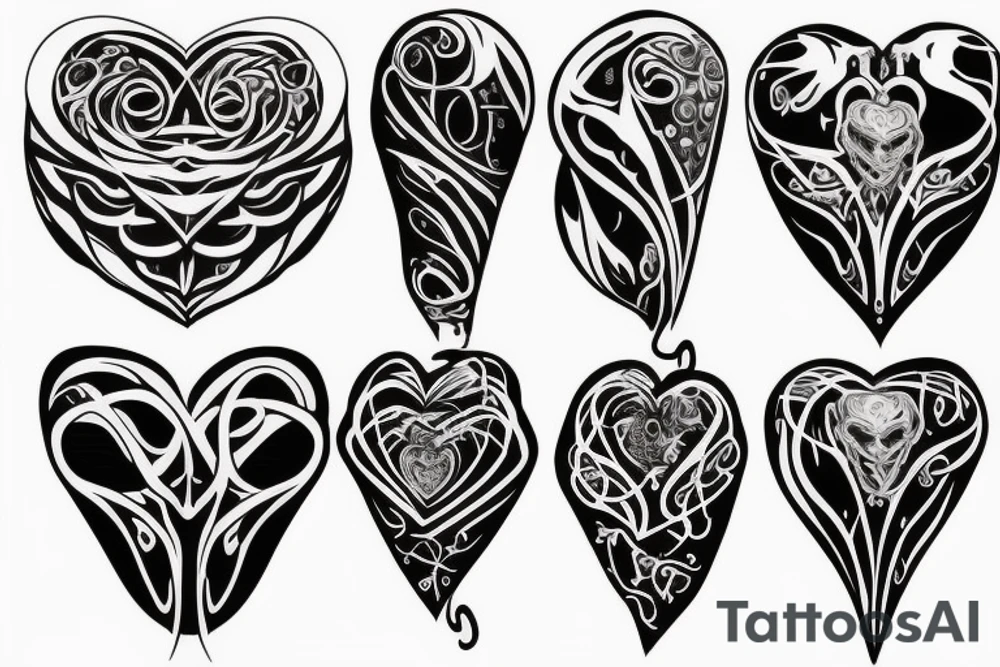 Beating heart tattoo idea