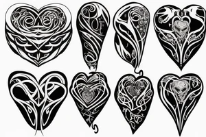 Beating heart tattoo idea