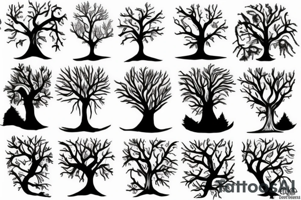 Evil tree tattoo idea