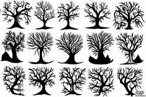 Evil tree tattoo idea