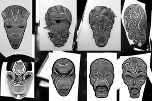 Africa continent tattoo idea