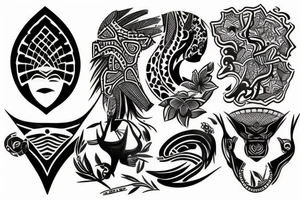 Africa continent tattoo idea