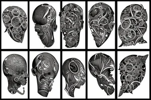 Africa continent tattoo idea