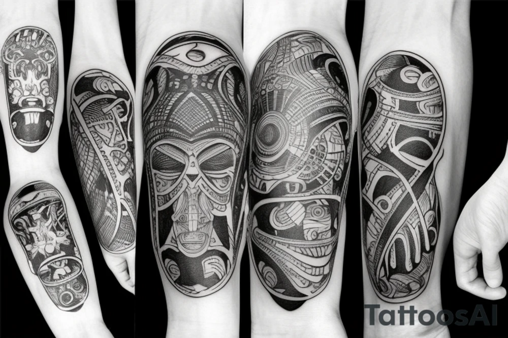 Africa continent tattoo idea