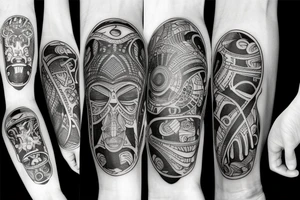 Africa continent tattoo idea