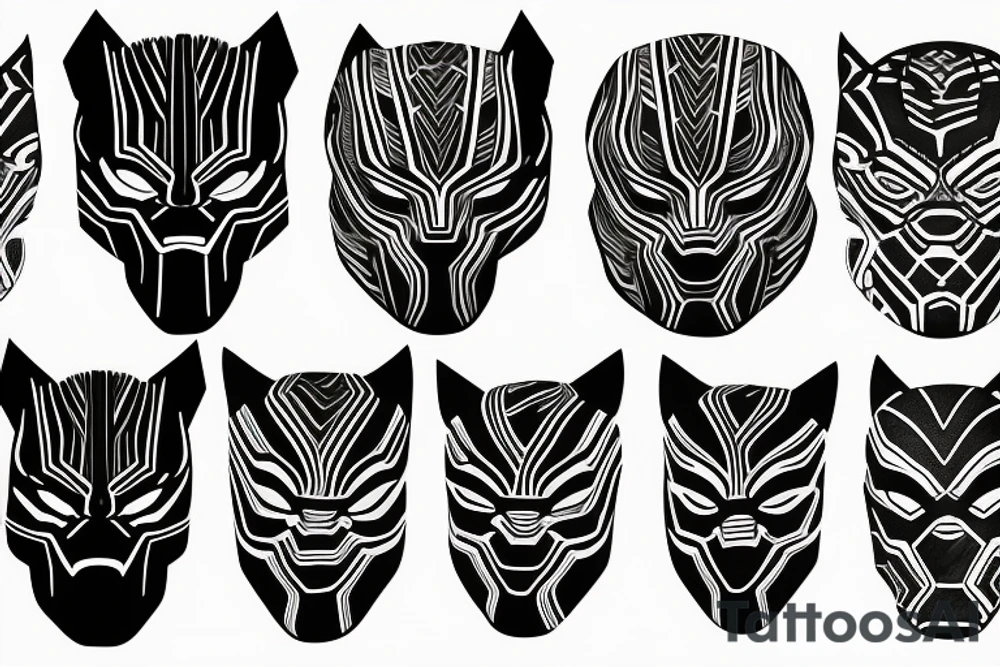 Black panther tattoo idea