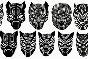 Black panther tattoo idea