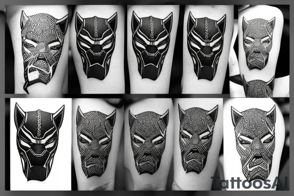 Black panther tattoo idea