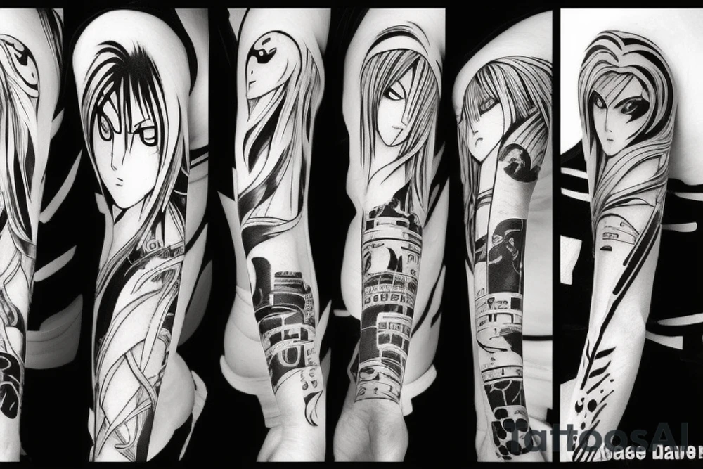 Bleach anime Arm tattoo tattoo idea