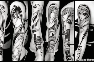 Bleach anime Arm tattoo tattoo idea