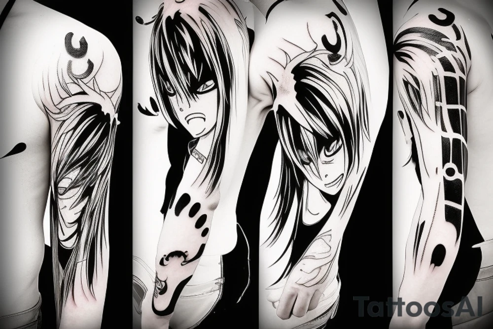 Bleach anime Arm tattoo tattoo idea