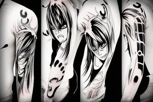 Bleach anime Arm tattoo tattoo idea