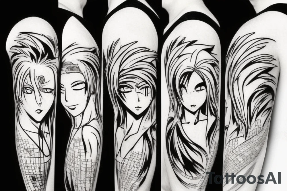Bleach anime Arm tattoo tattoo idea
