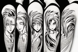 Bleach anime Arm tattoo tattoo idea
