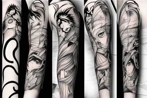 ichigo hollow anime Arm tattoo tattoo idea