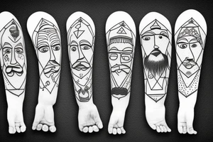 A Wizard with hat and beard tattoo idea