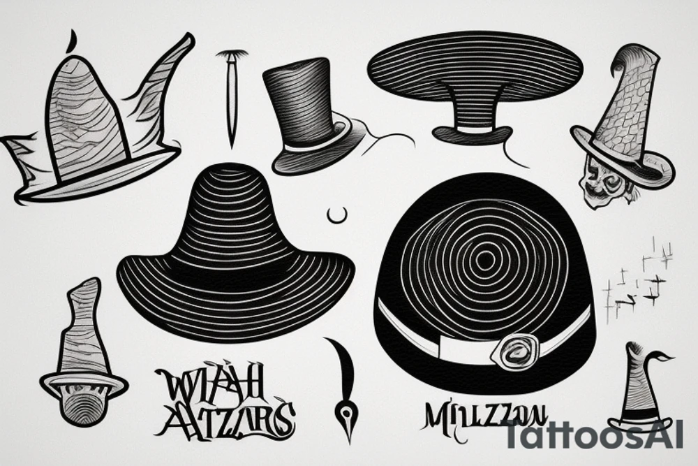 A Wizards hat tattoo idea