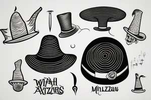 A Wizards hat tattoo idea