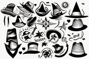 A Wizards hat tattoo idea