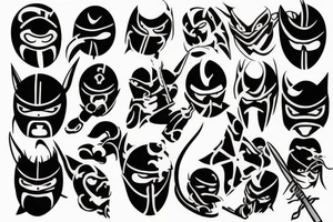 DARK NINJA tattoo idea