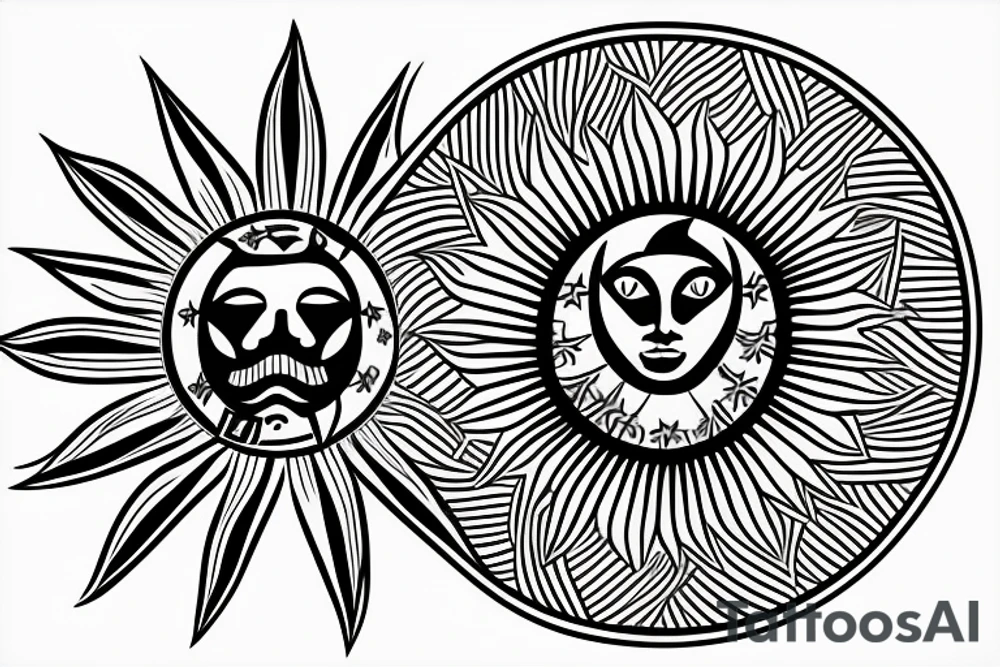 the philippines  flag sun and star tattoo idea