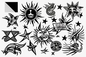 the philippines  flag sun and star tattoo idea