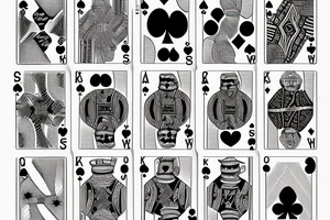 Cowboys playing cards tattoo idea
