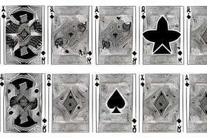 Cowboys playing cards tattoo idea