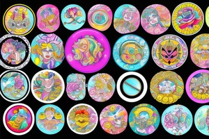 Circular mirror ornate tattoo idea