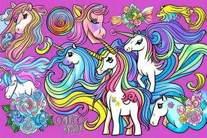 Unicorn tattoo idea