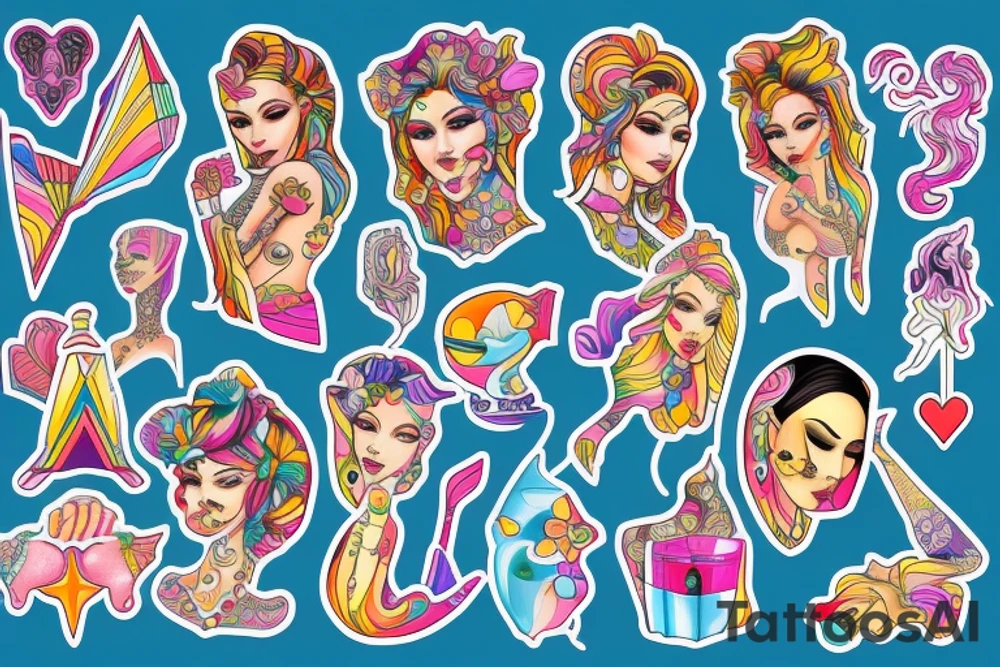 Woman statue tattoo idea