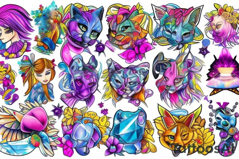 Crystal tattoo idea