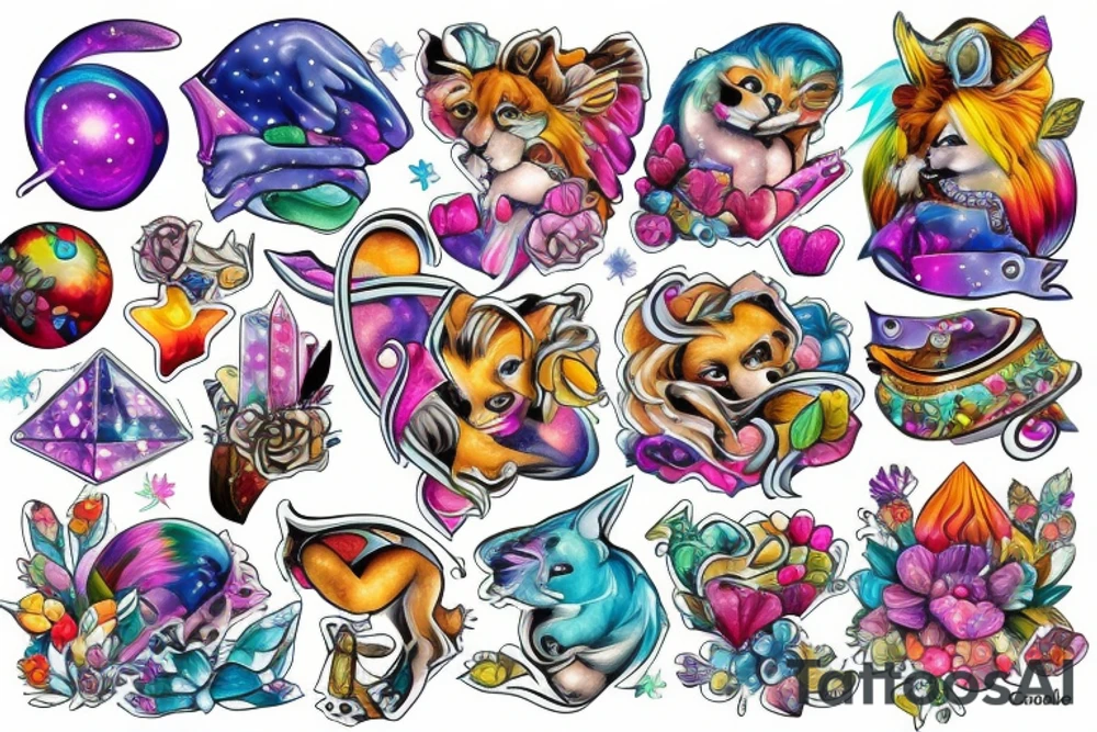 Crystal tattoo idea