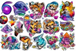 Crystal tattoo idea