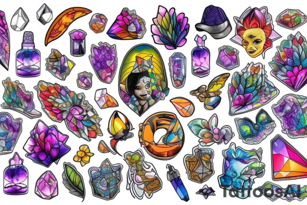 Crystal tattoo idea