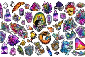Crystal tattoo idea