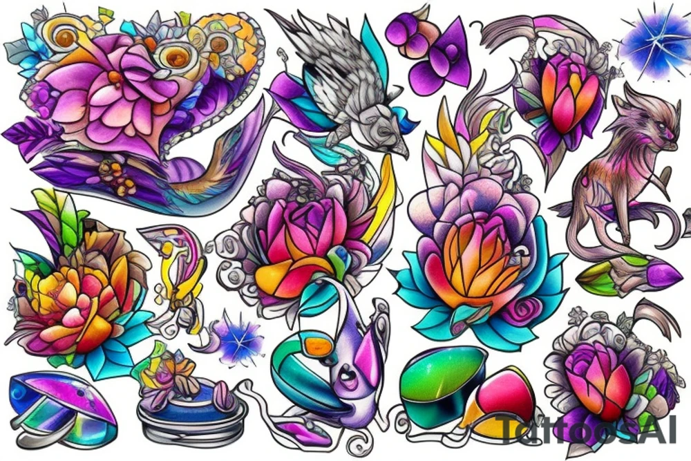 Crystal tattoo idea